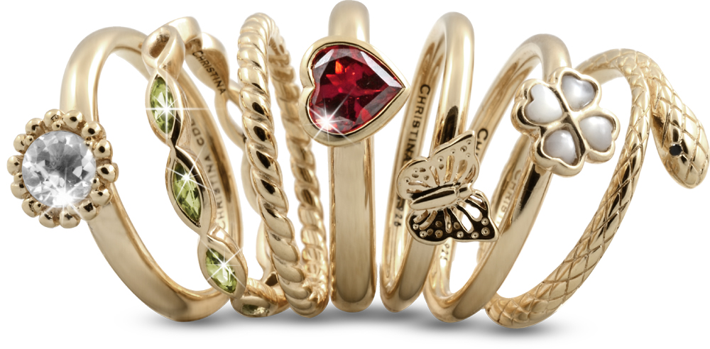 Christina design Gold rings - sådan - goldsmykket.dk viser dig hvordan